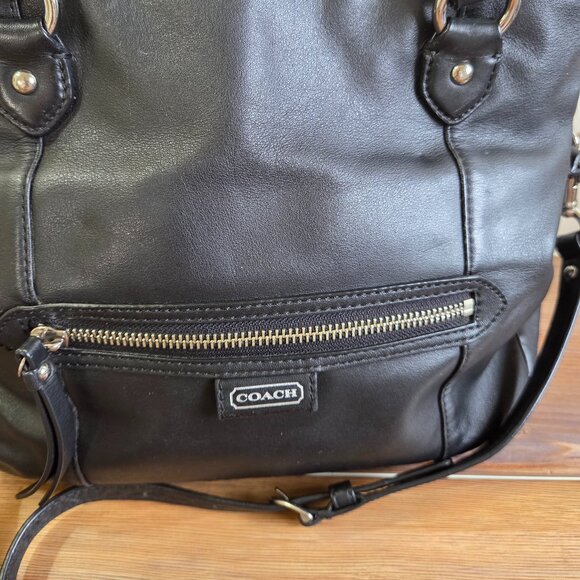 Coach Daisy Mia Black Leather Crossbody Bag Purse - Picture 7 of 16